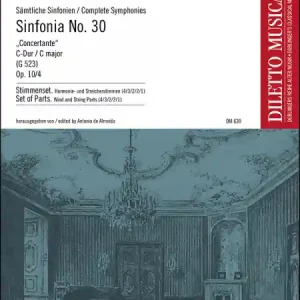 Sonderaktion Sinfonia Nr.30 C-Dur op.10,4 G523 für Orchester