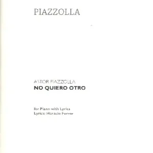 Preiswert No quiero otro für Klavier