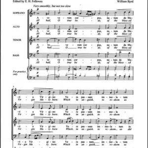 AVE VERUM CORPUS FOR MIXED CHORUS SCORE (LA/EN) Schneller Versand