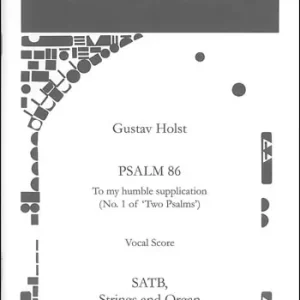 Markenprodukt To my humble supplication Psalm 86 for mixed chorus, strings