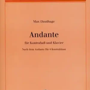 Andante für Kontrabass und Klavier Saisonangebot