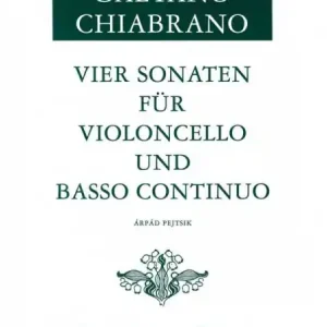 Versand Am Gleichen Tag 4 Sonaten für Violoncello und Bc