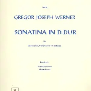 SONATINA IN D-DUR FUER 2 VIOLINEN CELLO UND BASSO CONTINUO Ausverkauf