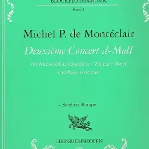 Konzert d-Moll Nr.2 für Altblockflöte (Flöte / Violine / Oboe) und Bc Rabatt