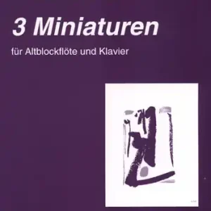 Kostenfreie Lieferung 3 Miniaturen für Altblockflöte und Klavier