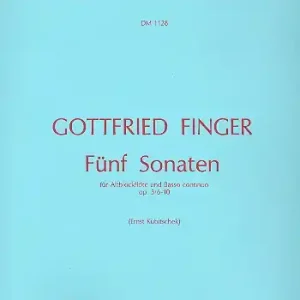 Zertifiziert 5 Sonaten op.3,6-10 für Altblockflöte und Bc