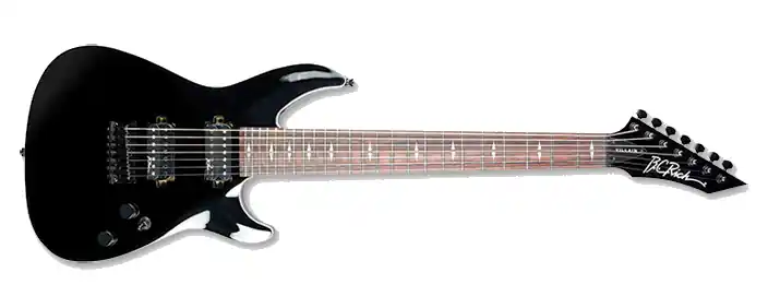 B.C. Rich Villain Escape 7 Black E-Gitarre Highlight
