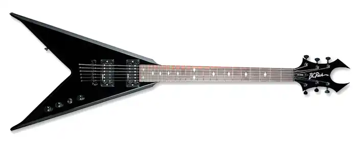 B.C. Rich JRV Edge V Gloss Black Satin Bevels Rabatt