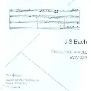 Expressversand Orgelfuge a-Moll BWV539 für 4 Gitarren