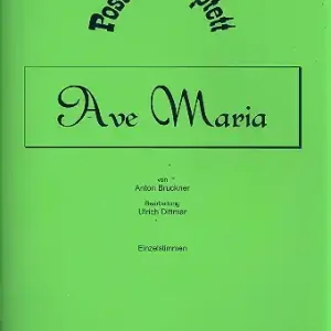 Solange Der Vorrat Reicht Ave Maria für 7 Posaunen Partitur und Stimmen