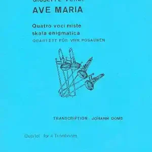 Ave Maria für 4 Posaunen Partitur und Stimmen Rabatt