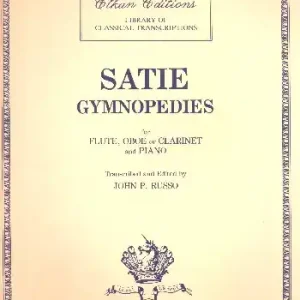 Rabatt Gymnopedies for flute, oboe or clarinet and piano