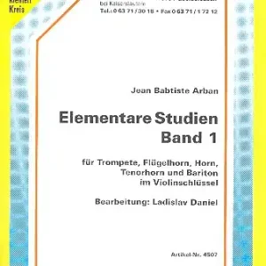 Elementare Studien Band 1 für Trompete, Flügelhorn, Horn, Tenorhorn und Bariton im Violinschlüss Sonderaktion