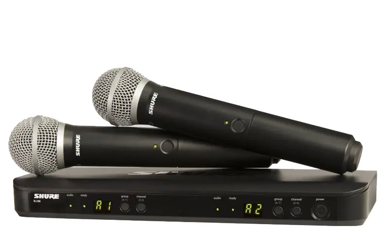 Shure BLX288E/PG58-S8 Dual Handsender Funksystem Preisreduziert