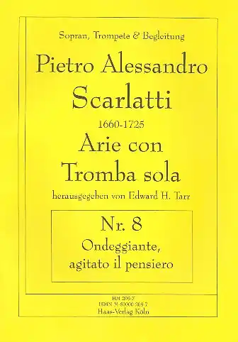 Highlight Ondeggiante agitato il pensiero für Sopran, Trompete, Streicher und Bc