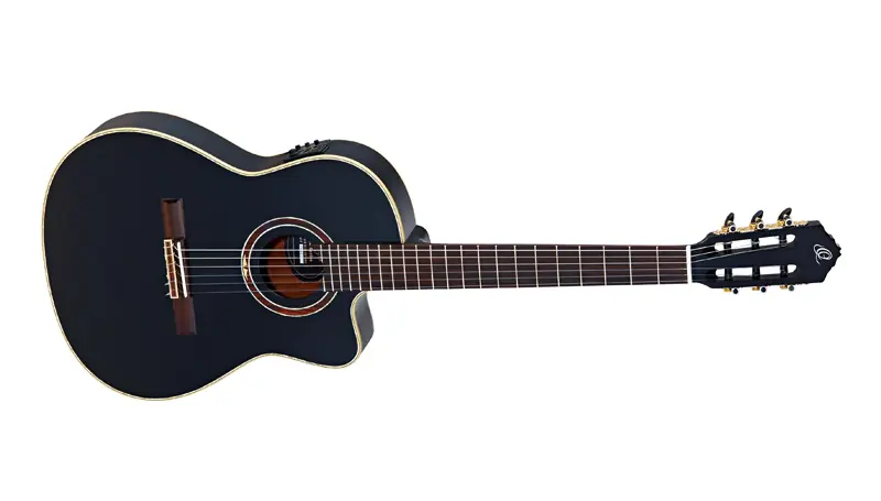 Markenprodukt Ortega RCE138-T4BK Konzertgitarre Thin Line