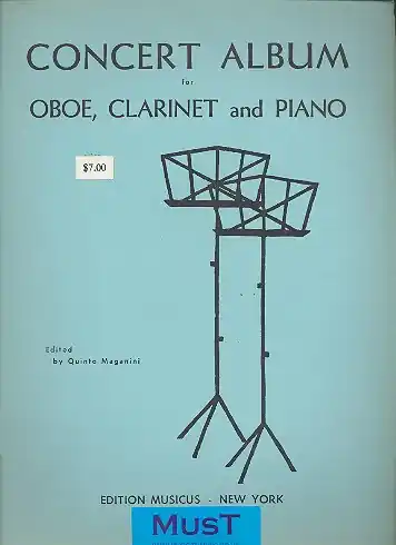 Sofort Bestellen Concert Album for oboe, clarinet and piano parts