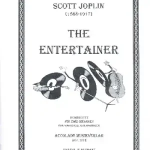 The Entertainer für 2 Gitarren Spielpartitur Kostenfreie Lieferung