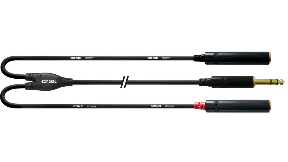 Aktuell Cordial CFY 0,3 VGG Y-Adapterkabel Stereo Klinke auf Buchse Mono