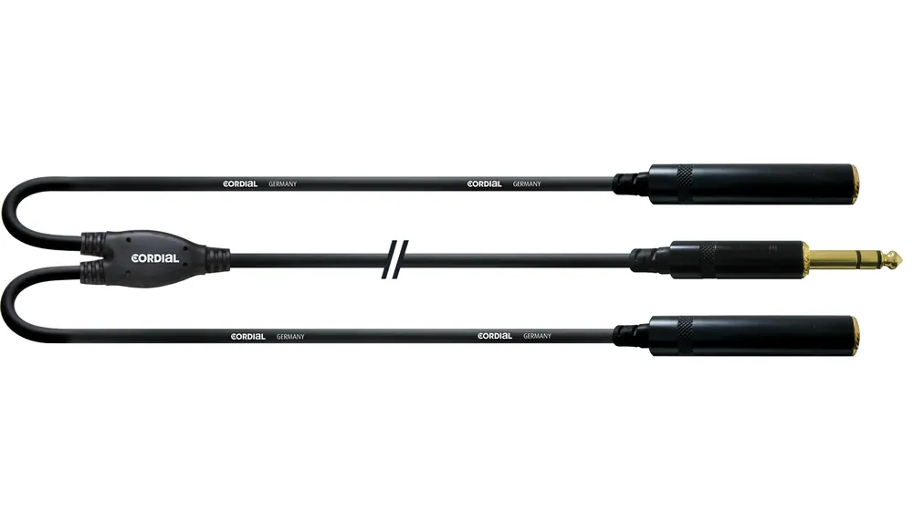 Cordial CFY 0,3 VKK Y-Adapterkabel Klinke 30cm Gratis Versand