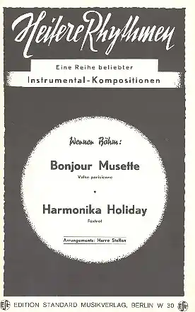Bonjour Musette und Harmonika Holiday: für Salonorchester Schnäppchen