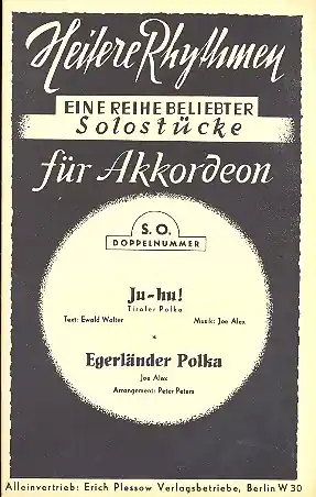 Schneller Versand Ju-hu und Egerländer Polka: für Salonorchester