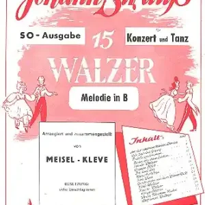 Ausverkauf 15 Walzer für Konzert und Tanz für Salonorchester