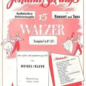 15 Walzer für Konzert und Tanz für Salonorchester Rabatt