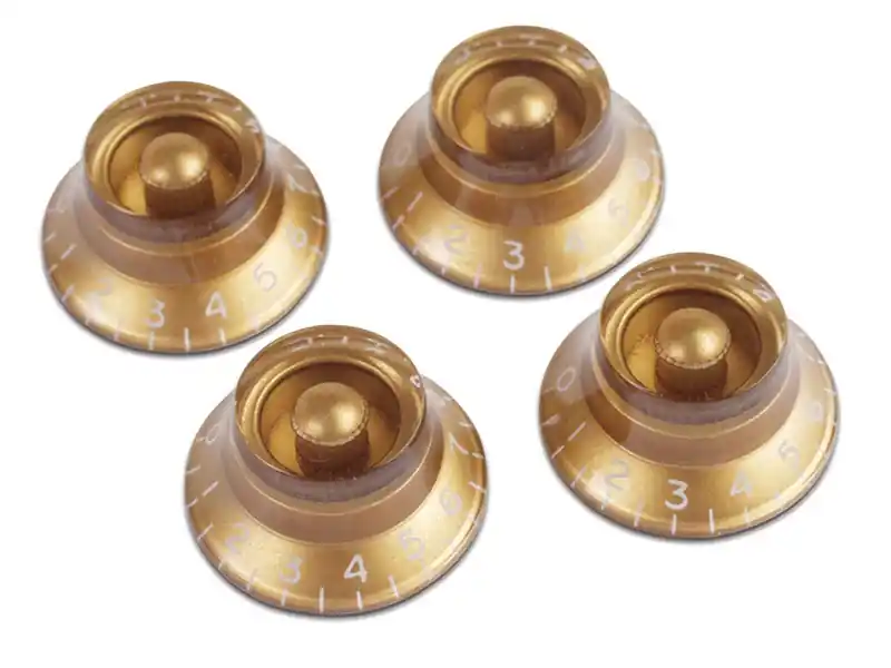 Kostenloser Versand Gibson PRHK-020 4 Top Hat Knobs Gold