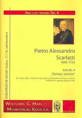 Garantierte Lieferung Arie Nr.4 "Rompe, sprezza" für Sopran, Trompete und Bc