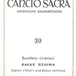 Salve Regina für Sopran (T) und Bc Neue Ware