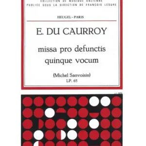 Begrenztes Angebot Missa pro defunctis 5 vocum pour 5 voix mixtes a cappella