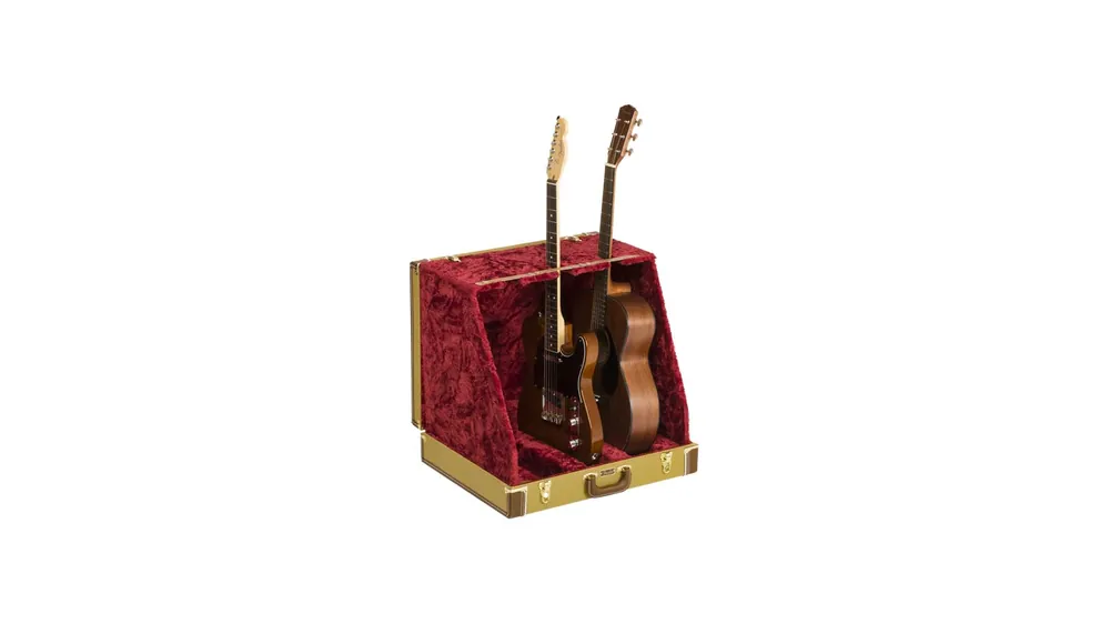 Neue Kollektion Fender Classic 3er Gitarrenständer Koffer Tweed