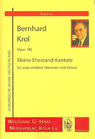 Kleine Ehestand-Kantate op.186 für 2 Singstimmen (mittel) und Klavier Gratis Versand