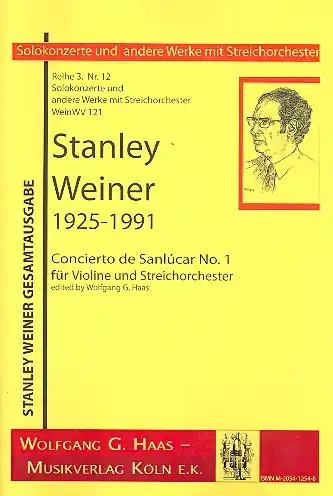 Concierto de Sanlúcar WeinWV121 für Violine und Streichorchester Knallerangebot