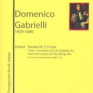 Wochenendangebot Sonata Nr.5 D-Dur für (Natur-)Trompeten (in D/A), Streicher und BC
