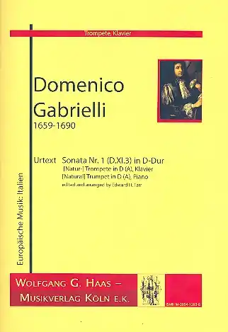Neu Sonata Nr.1 D-Dur D.XI.3 für (Natur-) Trompete (in D/A), Streicher und Bc für (Natur-) Trompete