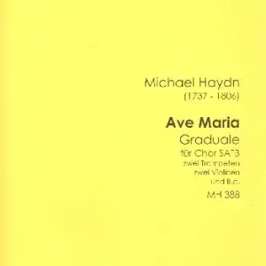 Ave Maria NH388 für gem Chor, 2 Trompeten, 2 Violinen und Bc Schneller Versand
