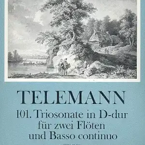 Sonate D-Dur TWV42:D16 für 2 Flöten und Bc Echt