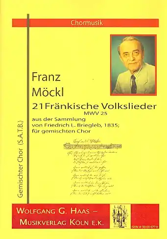 Online Kaufen 21 fränkische Volkslieder für gem Chor a cappella