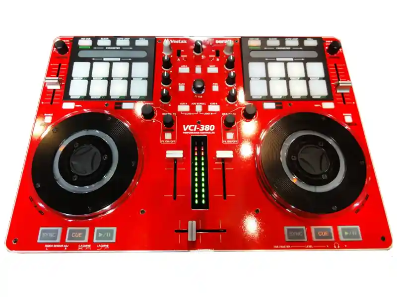 Vestax VCI380 Performance 2-Deck Controller Rot Günstig