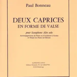 2 caprices en forme de valse pour saxophone alto solo, piano ad lib. Preisreduziert