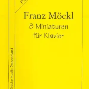 8 MINIATUREN FUER KLAVIER Direkt Vom Hersteller