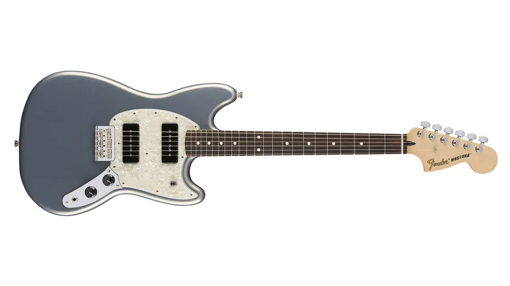 Fender Mustang 90 RW Silver Super-Preis