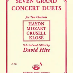 7 grand Concert Duets for clarinets score Finale Aktion