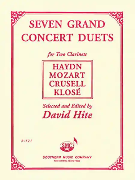 7 grand Concert Duets for clarinets score Finale Aktion