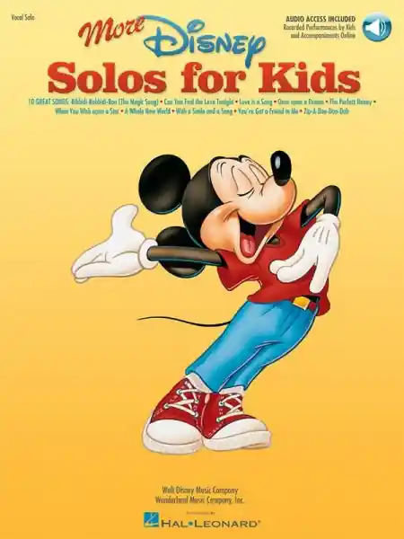 More Disney Solos for Kids (+CD): for piano/vocal (with chords) Abverkauf
