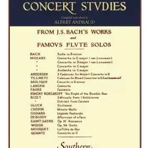 24 Flute Concert Studies from J.S. Bach's Works and famous Flute Solos for flute solo Versand Am Gleichen Tag