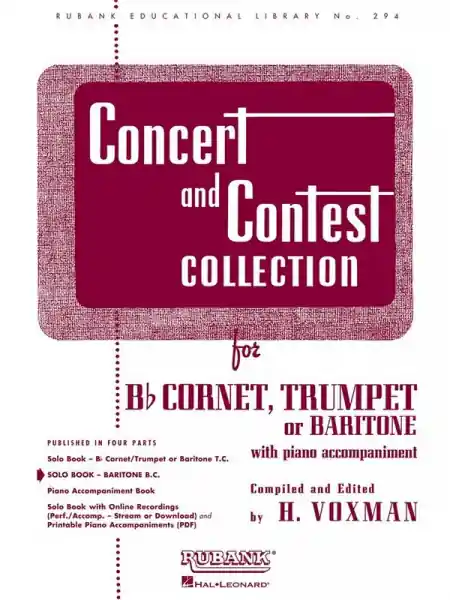 Concert and Contest Collection for cornet (trumpet/baritone) and piano Knallerangebot
