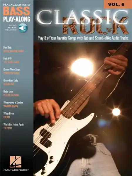 Classic Rock (+CD): Bass playalong vol.6 Songbook vocal/bass/tab Neue Kollektion